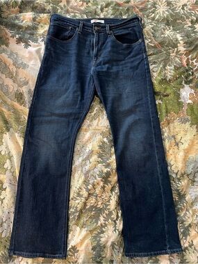Bootcut navy blue jeans